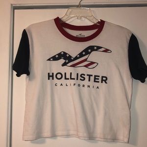 Hollister Americana cropped tee